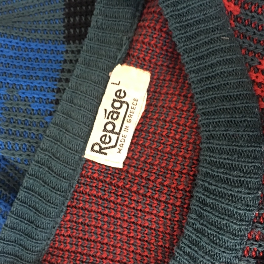 Vintage Men’s Southwestern Knit Pullover Sweater L - Picture 8 of 8